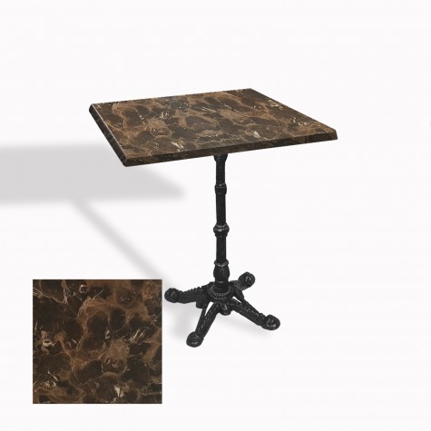 Çipa 1002 Döküm Ayak Kare Masa 80X80 cm - (Werzalit, Wermodin ve Allzalit Tabla)