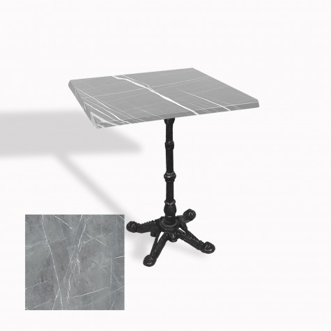 Çipa 1002 Döküm Ayak Kare Masa 80X80 cm - (Werzalit, Wermodin ve Allzalit Tabla)