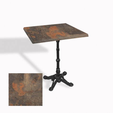 Çipa 1002 Döküm Ayak Kare Masa 80X80 cm - (Werzalit, Wermodin ve Allzalit Tabla)