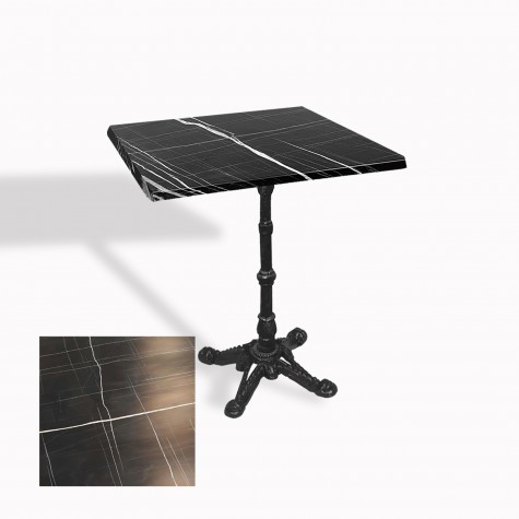 Çipa 1002 Döküm Ayak Kare Masa 80X80 cm - (Werzalit, Wermodin ve Allzalit Tabla)