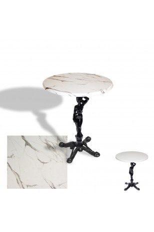 Çipa 1003 Döküm Ayak Yuvarlak Masa Çap 60cm - (Werzalit, Wermodin ve Allzalit Tabla)