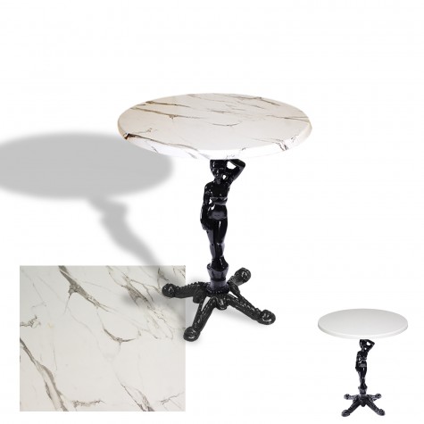 Çipa 1003 Döküm Ayak Yuvarlak Masa Çap 60cm - (Werzalit, Wermodin ve Allzalit Tabla)