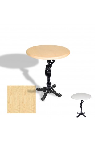 Çipa 1003 Döküm Ayak Yuvarlak Masa Çap 60cm - (Werzalit, Wermodin ve Allzalit Tabla)