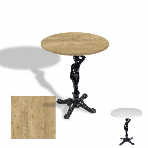 Çipa 1003 Döküm Ayak Yuvarlak Masa Çap 60cm - (Werzalit, Wermodin ve Allzalit Tabla)