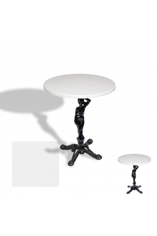 Çipa 1003 Döküm Ayak Yuvarlak Masa Çap 60cm - (Werzalit, Wermodin ve Allzalit Tabla)