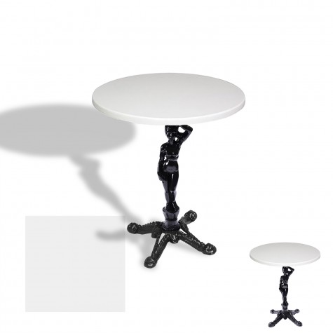 Çipa 1003 Döküm Ayak Yuvarlak Masa Çap 60cm - (Werzalit, Wermodin ve Allzalit Tabla)