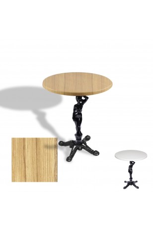 Çipa 1003 Döküm Ayak Yuvarlak Masa Çap 80cm - (Werzalit, Wermodin ve Allzalit Tabla)