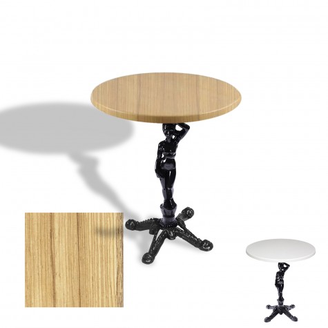 Çipa 1003 Döküm Ayak Yuvarlak Masa Çap 80cm - (Werzalit, Wermodin ve Allzalit Tabla)