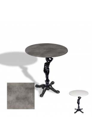 Çipa 1003 Döküm Ayak Yuvarlak Masa Çap 80cm - (Werzalit, Wermodin ve Allzalit Tabla)