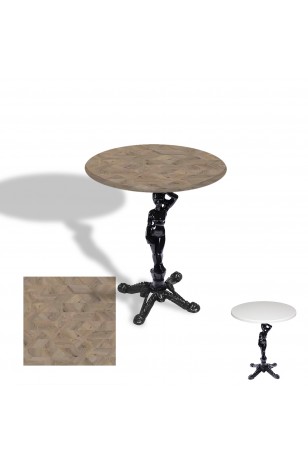 Çipa 1003 Döküm Ayak Yuvarlak Masa Çap 80cm - (Werzalit, Wermodin ve Allzalit Tabla)