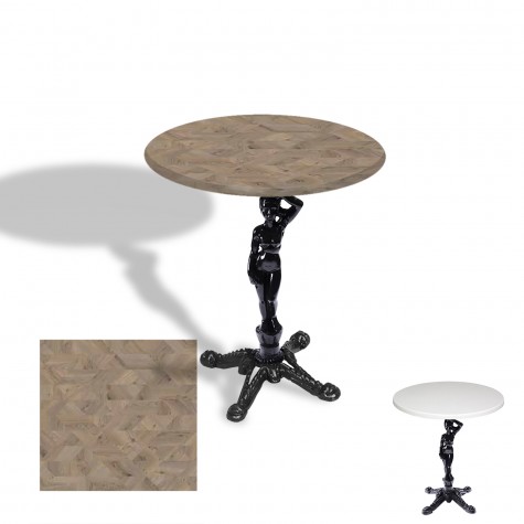 Çipa 1003 Döküm Ayak Yuvarlak Masa Çap 80cm - (Werzalit, Wermodin ve Allzalit Tabla)