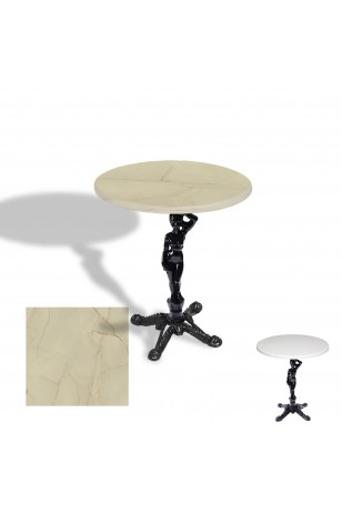 Çipa 1003 Döküm Ayak Yuvarlak Masa Çap 80cm - (Werzalit, Wermodin ve Allzalit Tabla)