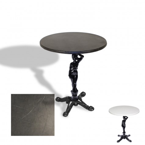 Çipa 1003 Döküm Ayak Yuvarlak Masa Çap 80cm - (Werzalit, Wermodin ve Allzalit Tabla)