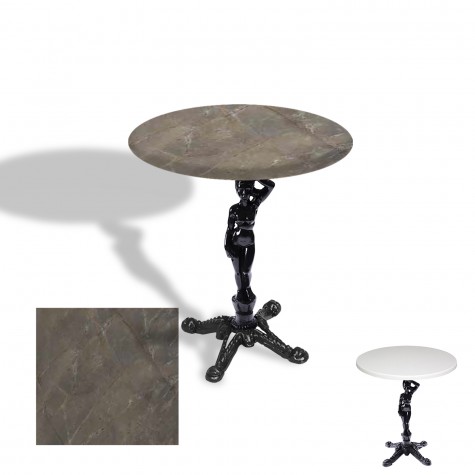 Çipa 1003 Döküm Ayak Yuvarlak Masa Çap 80cm - (Werzalit, Wermodin ve Allzalit Tabla)