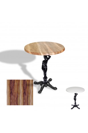Çipa 1003 Döküm Ayak Yuvarlak Masa Çap 60cm - (Werzalit, Wermodin ve Allzalit Tabla)
