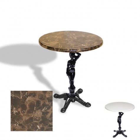 Çipa 1003 Döküm Ayak Yuvarlak Masa Çap 60cm - (Werzalit, Wermodin ve Allzalit Tabla)