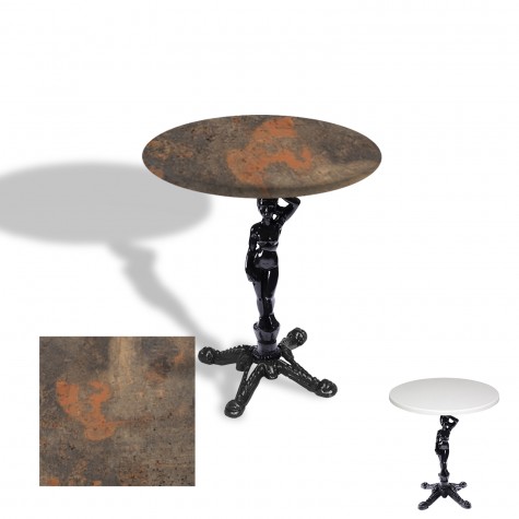 Çipa 1003 Döküm Ayak Yuvarlak Masa Çap 70cm - (Werzalit, Wermodin ve Allzalit Tabla)