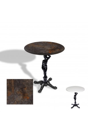 Çipa 1003 Döküm Ayak Yuvarlak Masa Çap 70cm - (Werzalit, Wermodin ve Allzalit Tabla)