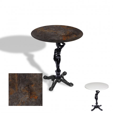 Çipa 1003 Döküm Ayak Yuvarlak Masa Çap 70cm - (Werzalit, Wermodin ve Allzalit Tabla)