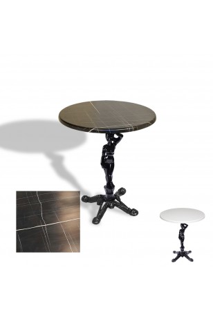 Çipa 1003 Döküm Ayak Yuvarlak Masa Çap 80cm - (Werzalit, Wermodin ve Allzalit Tabla)