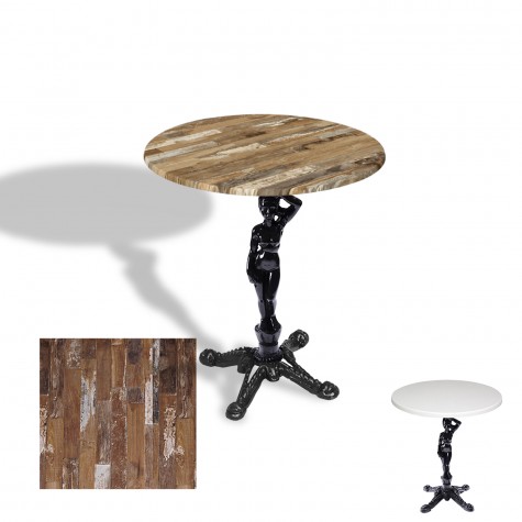 Çipa 1003 Döküm Ayak Yuvarlak Masa Çap 60cm - (Werzalit, Wermodin ve Allzalit Tabla)