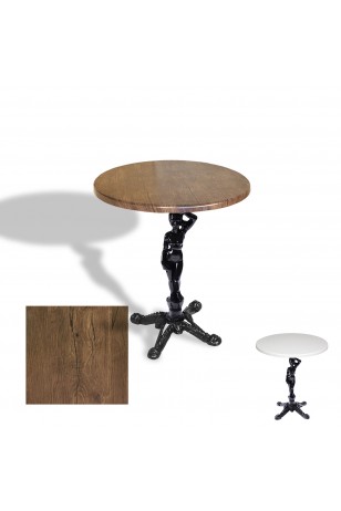 Çipa 1003 Döküm Ayak Yuvarlak Masa Çap 60cm - (Werzalit, Wermodin ve Allzalit Tabla)