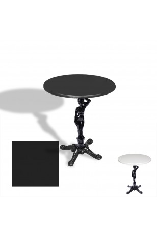 Çipa 1003 Döküm Ayak Yuvarlak Masa Çap 80cm - (Werzalit, Wermodin ve Allzalit Tabla)