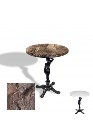 Çipa 1003 Döküm Ayak Yuvarlak Masa Çap 80cm - (Werzalit, Wermodin ve Allzalit Tabla)