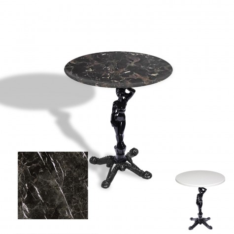 Çipa 1003 Döküm Ayak Yuvarlak Masa Çap 80cm - (Werzalit, Wermodin ve Allzalit Tabla)