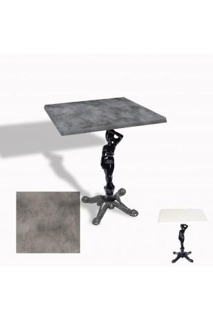 Çipa 1003 Döküm Ayak Kare Masa 70X70 cm - (Werzalit, Wermodin ve Allzalit Tabla)
