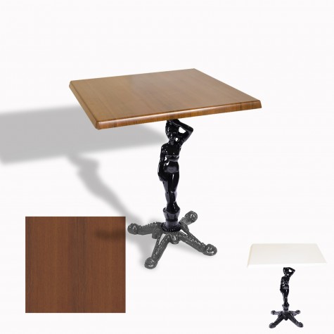 Çipa 1003 Döküm Ayak Kare Masa 80X80 cm - (Werzalit, Wermodin ve Allzalit Tabla)