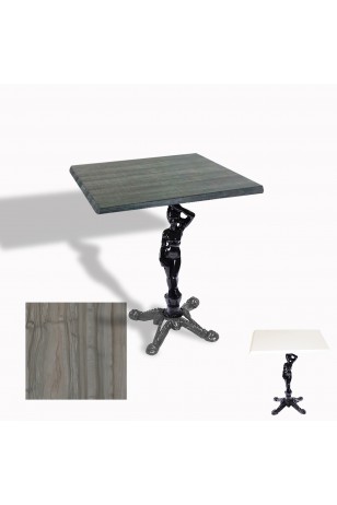Çipa 1003 Döküm Ayak Kare Masa 80X80 cm - (Werzalit, Wermodin ve Allzalit Tabla)