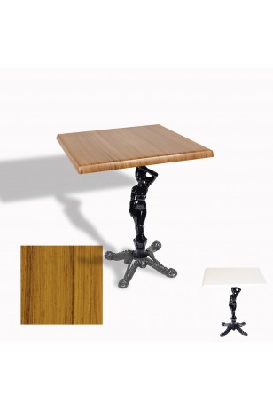 Çipa 1003 Döküm Ayak Kare Masa 80X80 cm - (Werzalit, Wermodin ve Allzalit Tabla)