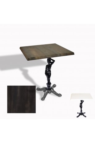 Çipa 1003 Döküm Ayak Kare Masa 60X60 cm - (Werzalit, Wermodin ve Allzalit Tabla)