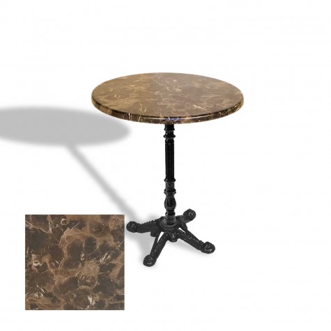 Çipa 1004 Döküm Ayak Yuvarlak Masa Çap 70cm - (Werzalit, Wermodin ve Allzalit Tabla)