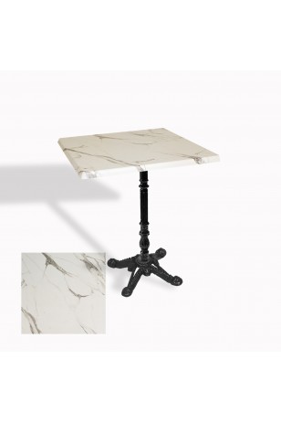 Çipa 1004 Döküm Ayak Kare Masa 70X70 cm - (Werzalit, Wermodin ve Allzalit Tabla)