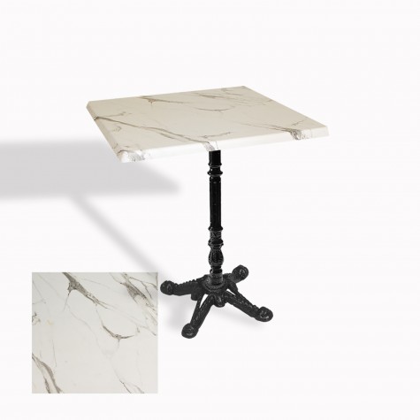 Çipa 1004 Döküm Ayak Kare Masa 70X70 cm - (Werzalit, Wermodin ve Allzalit Tabla)