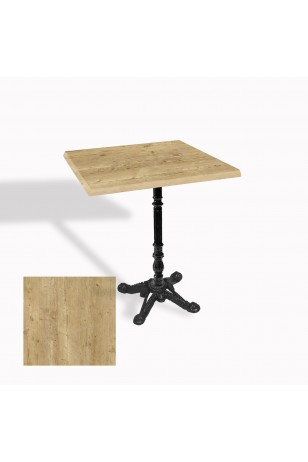 Çipa 1004 Döküm Ayak Kare Masa 70X70 cm - (Werzalit, Wermodin ve Allzalit Tabla)