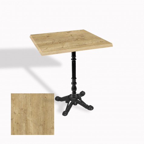 Çipa 1004 Döküm Ayak Kare Masa 70X70 cm - (Werzalit, Wermodin ve Allzalit Tabla)