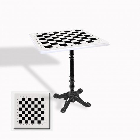 Çipa 1004 Döküm Ayak Kare Masa 70X70 cm - (Werzalit, Wermodin ve Allzalit Tabla)