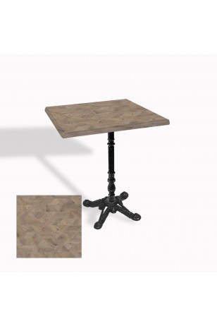 Çipa 1004 Döküm Ayak Kare Masa 70X70 cm - (Werzalit, Wermodin ve Allzalit Tabla)