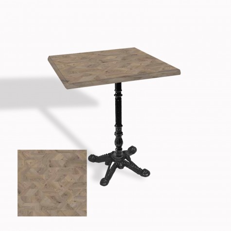 Çipa 1004 Döküm Ayak Kare Masa 70X70 cm - (Werzalit, Wermodin ve Allzalit Tabla)