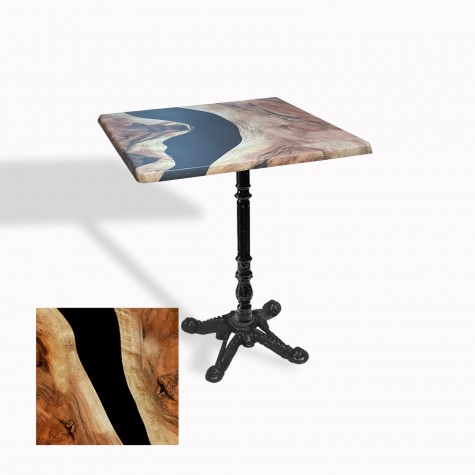 Çipa 1004 Döküm Ayak Kare Masa 70x70 cm - (Werzalit, Wermodin ve Allzalit Tabla)