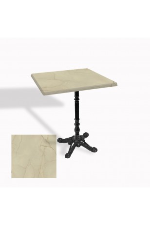 Çipa 1004 Döküm Ayak Kare Masa 70X70 cm - (Werzalit, Wermodin ve Allzalit Tabla)