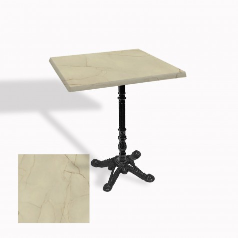 Çipa 1004 Döküm Ayak Kare Masa 70X70 cm - (Werzalit, Wermodin ve Allzalit Tabla)