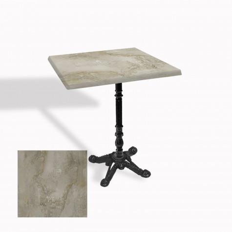 Çipa 1004 Döküm Ayak Kare Masa 70X70 cm - (Werzalit, Wermodin ve Allzalit Tabla)