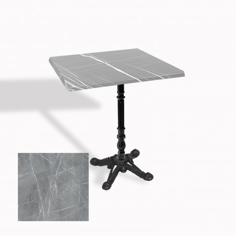 Çipa 1004 Döküm Ayak Kare Masa 60X60 cm - (Werzalit, Wermodin ve Allzalit Tabla)