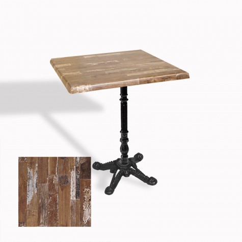 Çipa 1004 Döküm Ayak Kare Masa 60X60 cm - (Werzalit, Wermodin ve Allzalit Tabla)