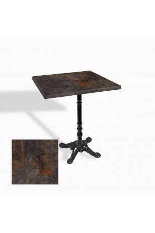 Çipa 1004 Döküm Ayak Kare Masa 60X60 cm - (Werzalit, Wermodin ve Allzalit Tabla)