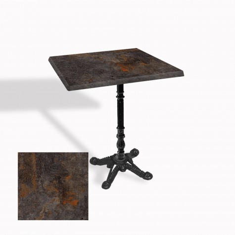 Çipa 1004 Döküm Ayak Kare Masa 60X60 cm - (Werzalit, Wermodin ve Allzalit Tabla)